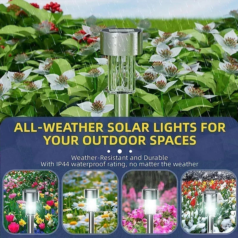Solar Waterproof LED Pathway & Patio Lighting (10-Piece Set)