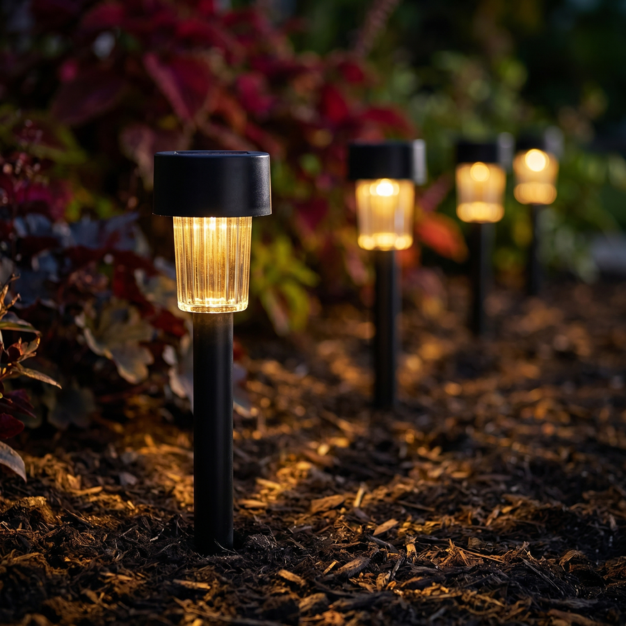 Solar Waterproof LED Pathway & Patio Lighting (10-Piece Set)